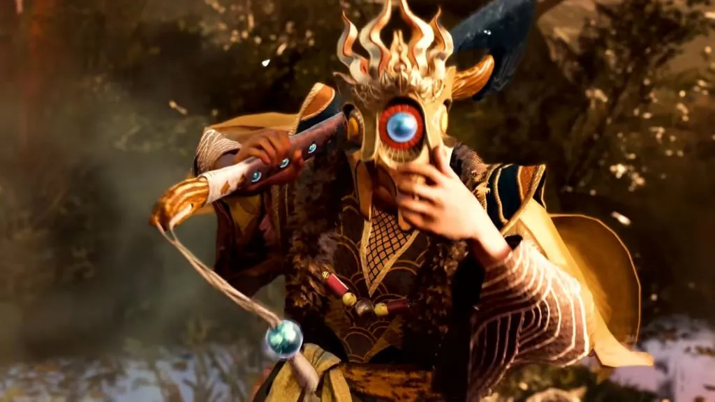国津神：斧を振り回す女神のキャラクター