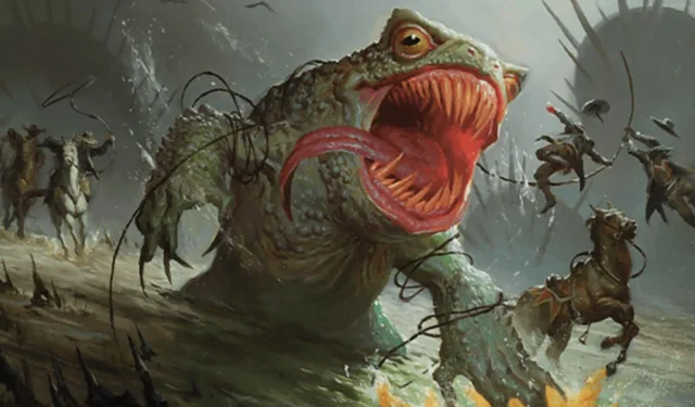 Mount & Saddle up: los vaqueros de MTG intentan montar una conocida rana gigante y mortal