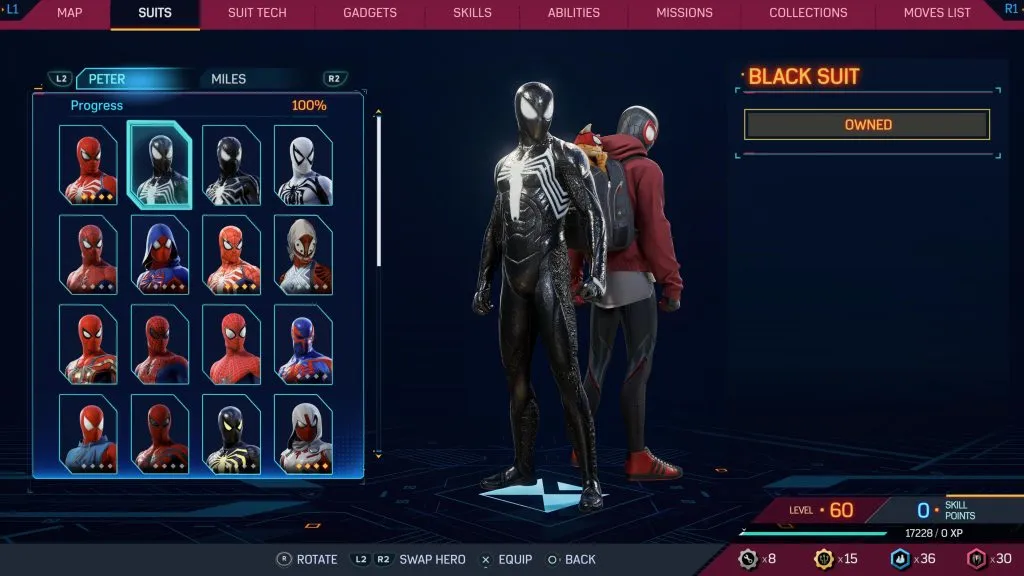 Marvel's Spider-Man 2 のブラックスーツ
