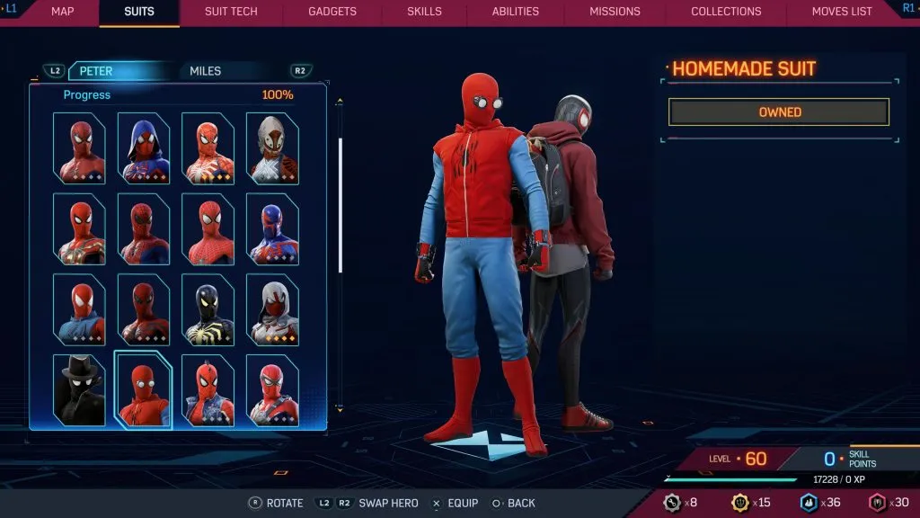 Marvel's Spider-Man 2 の手作りスーツ