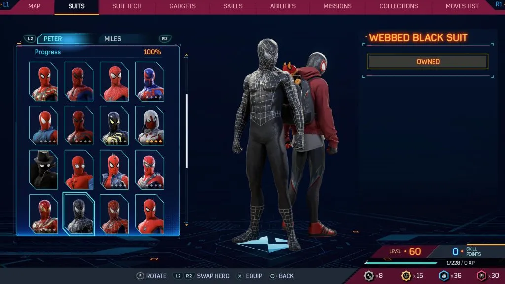 Marvel's Spider-Man 2の水かきのあるブラックスーツ