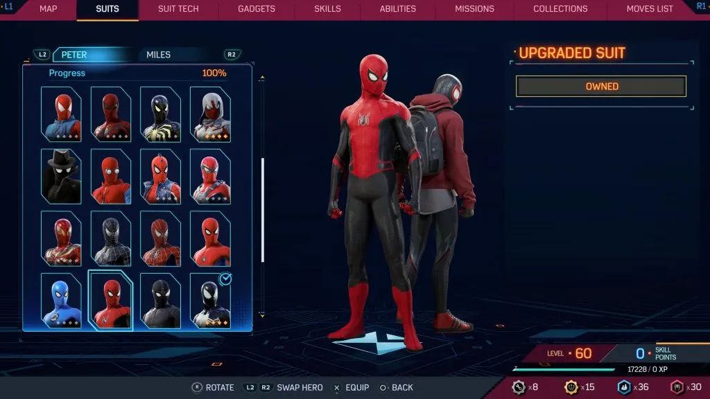 Traje mejorado de Marvel's Spider-Man 2