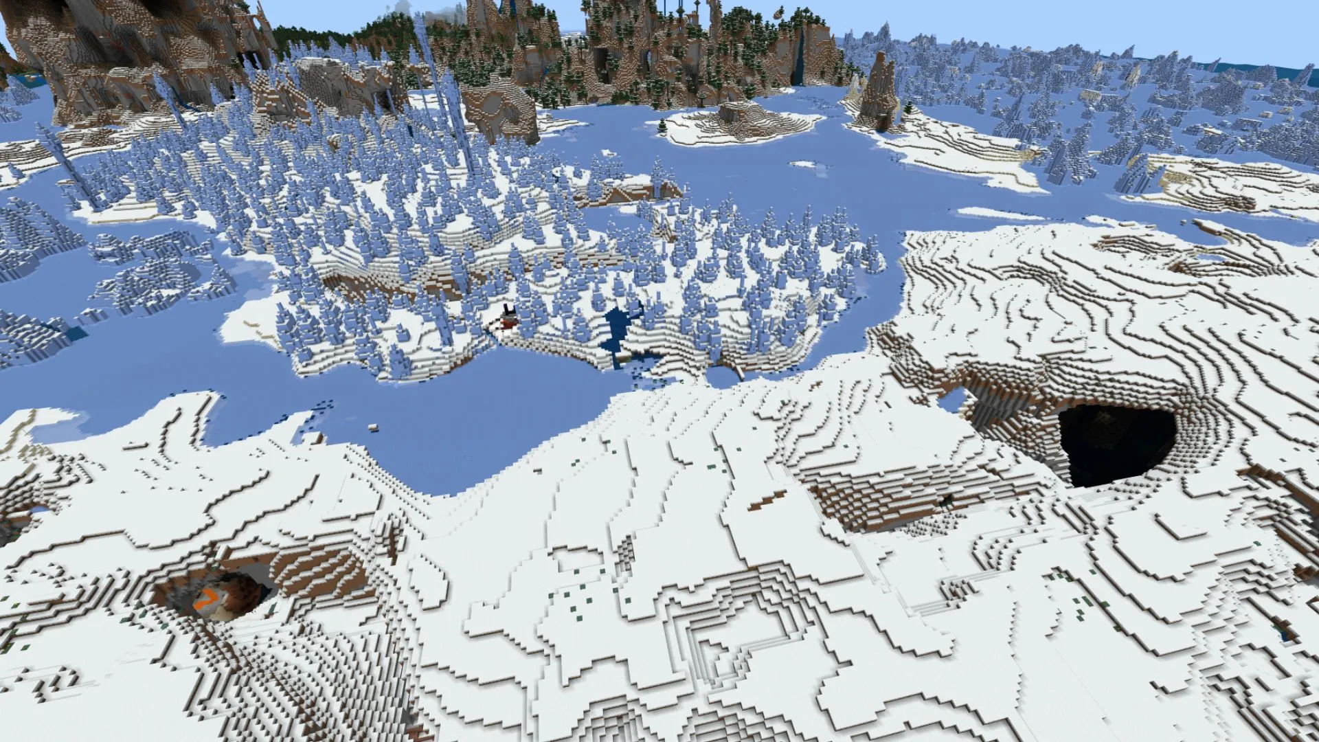 Minecraft 氷のスパイクバイオーム