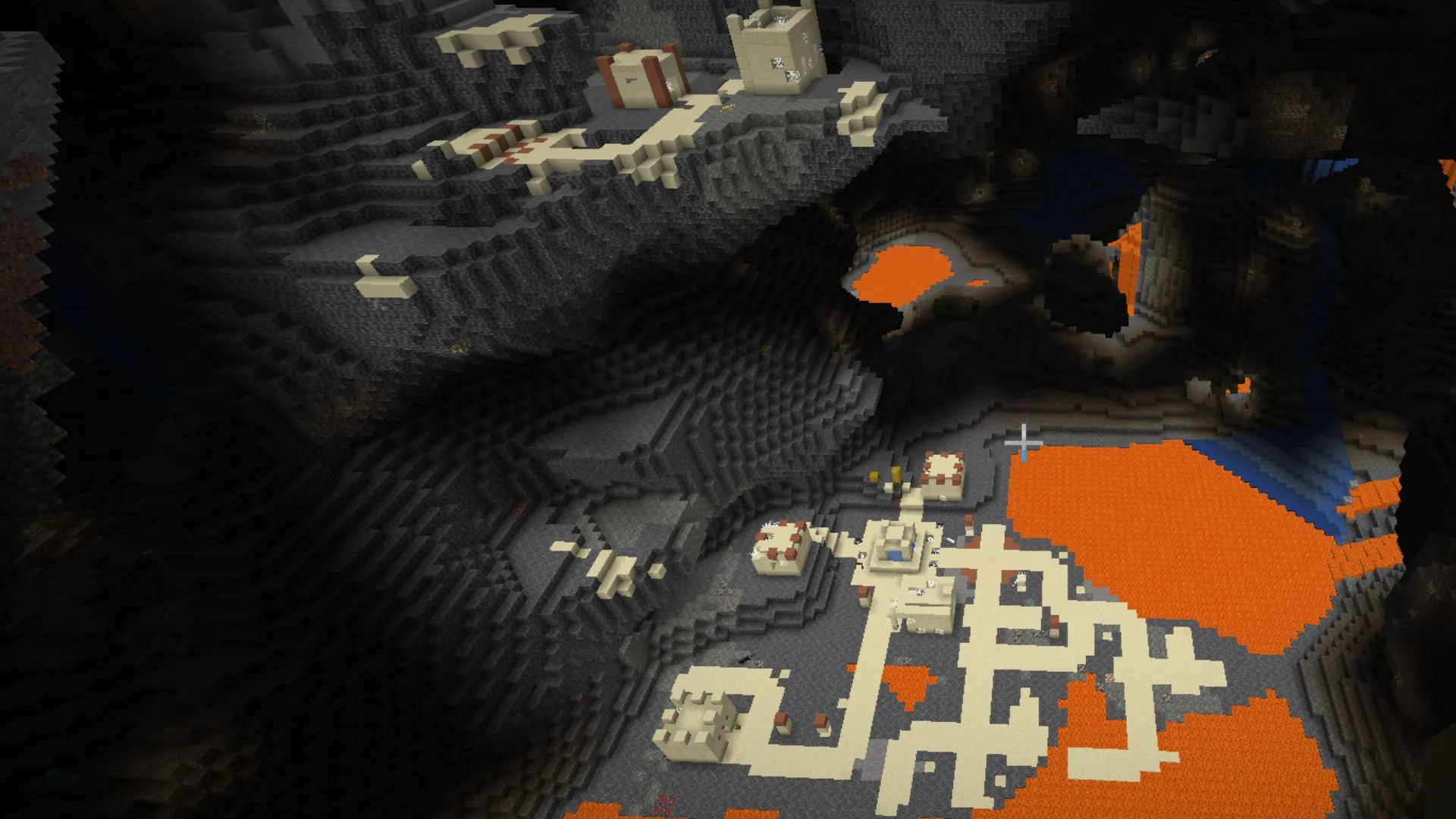 Unterirdisches Zombiedorf Minecraft-Weltsamen