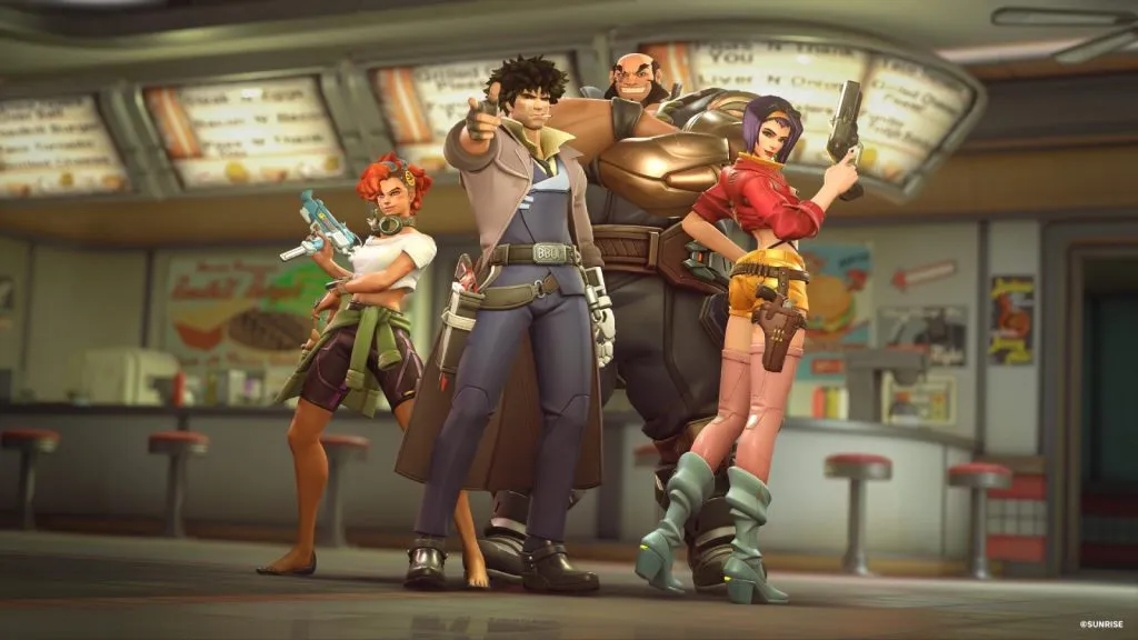 Skin in collaborazione con Overwatch 2 Cowboy bebop