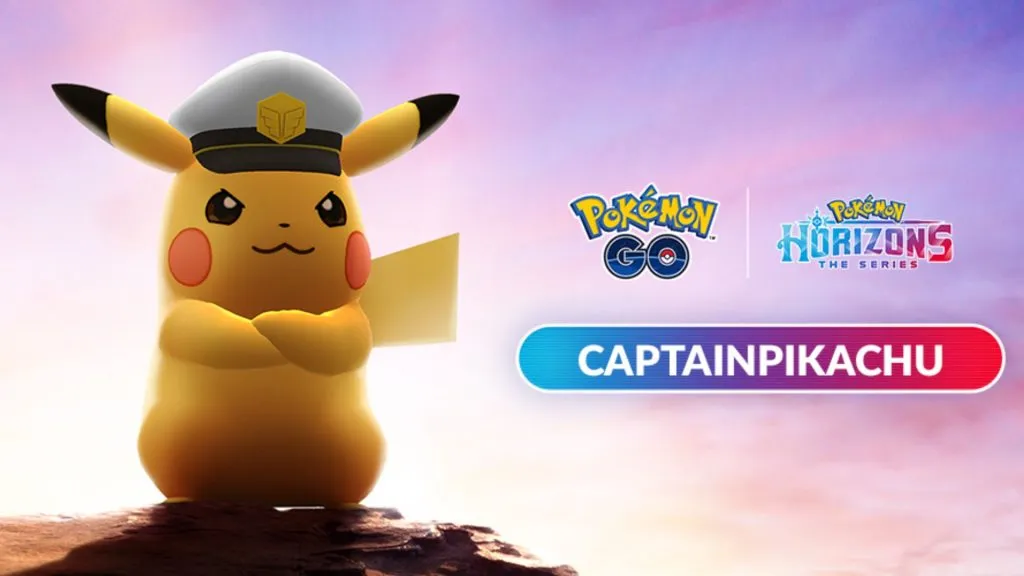 Capitán Pikachu y código de Pokémon Go