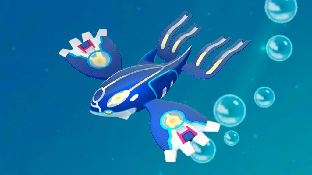 Primal Kyogre apparaissant dans les raids Pokemon Go