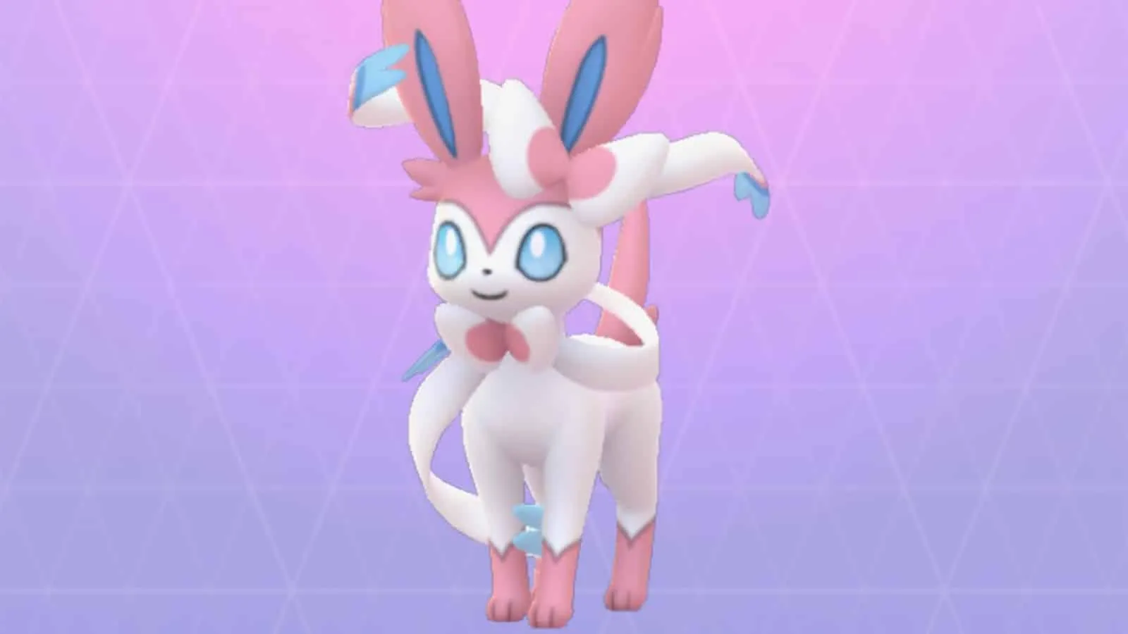 Sylveon comme indiqué sur l'écran de l'application Pokemon Go