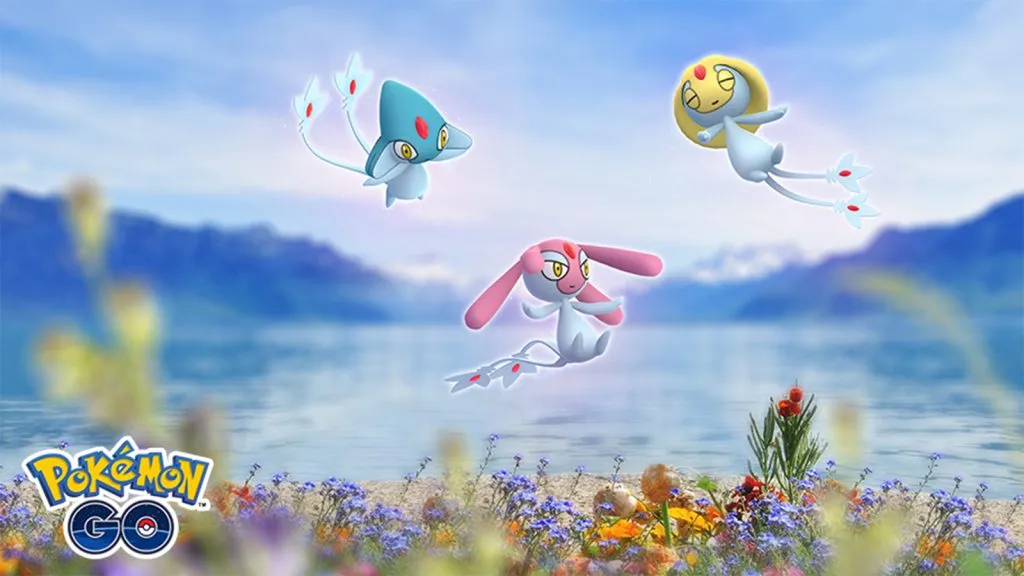 Uxie, Mesprit et Azelf dans Pokemon Go