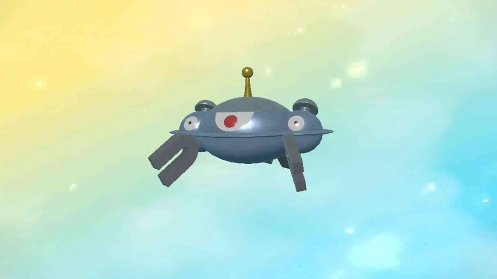 Magneton évoluant en Magnezone dans Pokemon Legends Crest