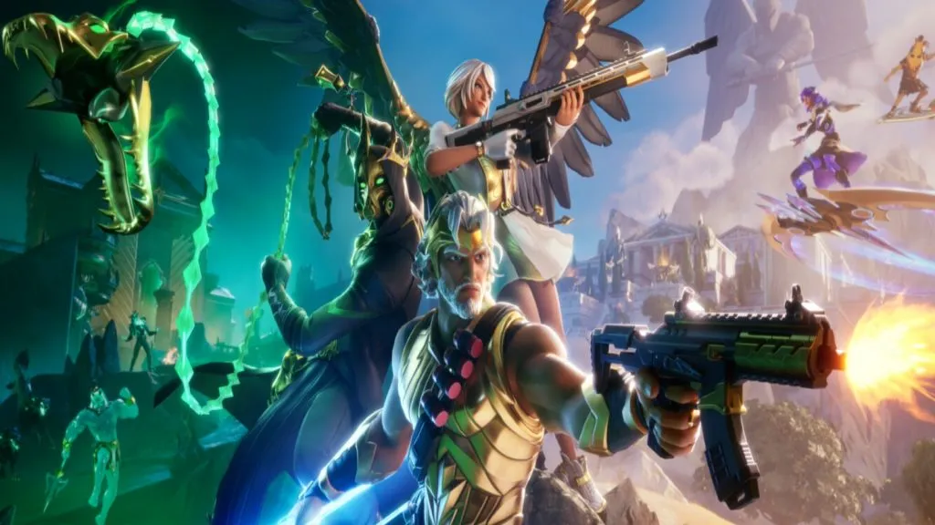 Personagens da mitologia grega Fortnite