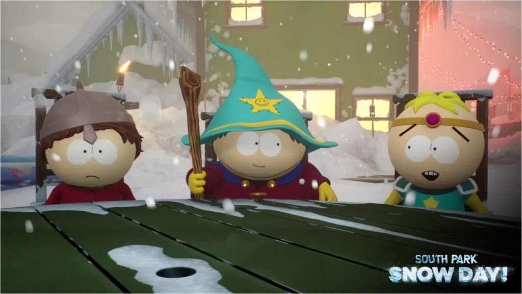 Una captura de pantalla del juego South Park: Snow Day