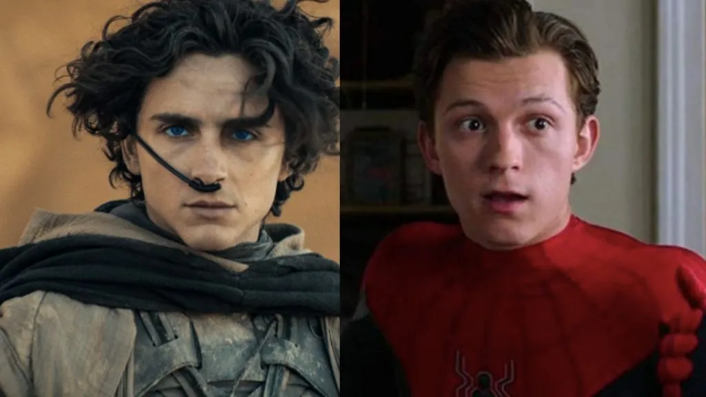 Timothée Chalamet en Dune y Tom Holland en Spider-Man: Homecoming