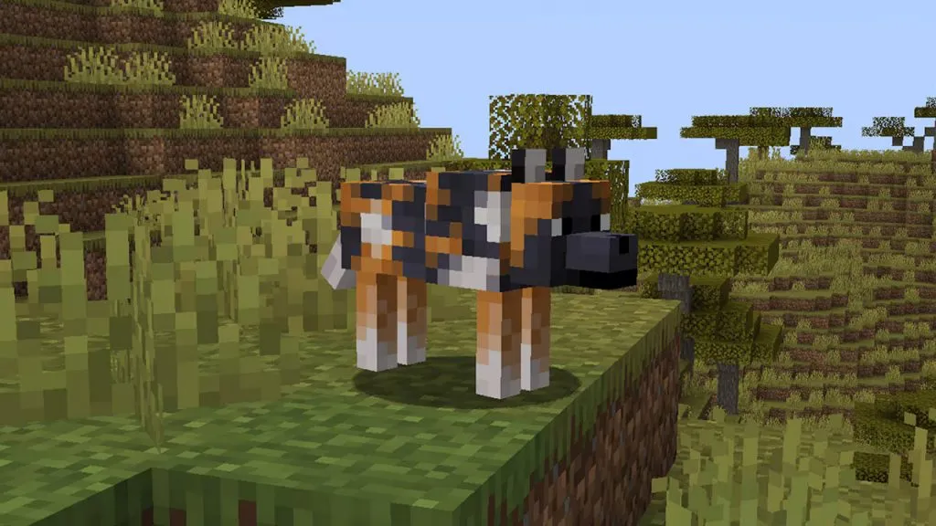 Minecraft lobo manchado