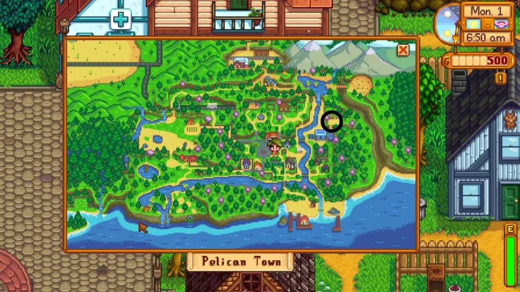 Lokalizacja księgarni aktualizacji Stardew Valley 1.6