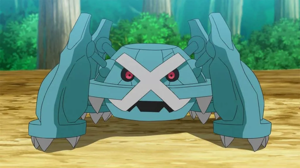 O Metagross do tipo Steel no anime Pokémon