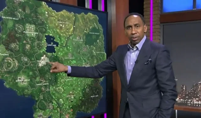 Stephen A. Smith elige su lugar ideal para aterrizar en Fortnite