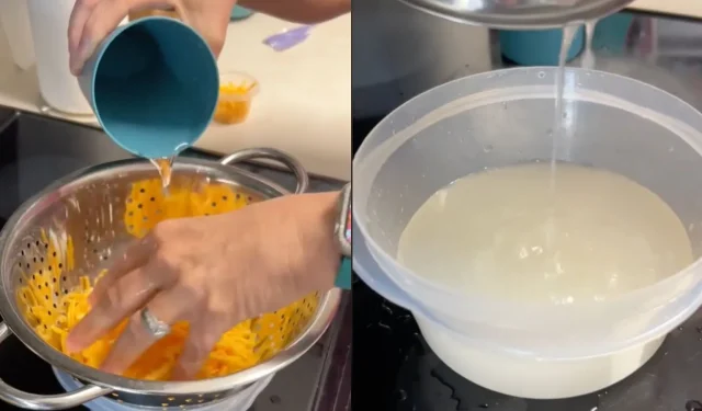 Mamá intenta un truco viral para lavar queso rallado y no puede creer los resultados