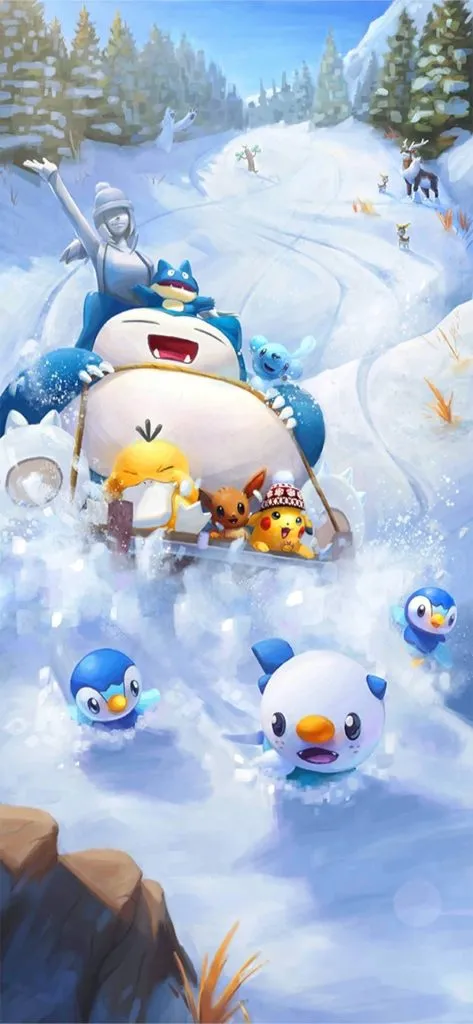 Pokemon Go schermata di caricamento inverno 2019