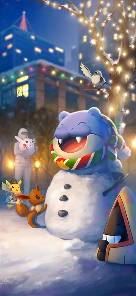 Schermata di caricamento di Pokemon Go Inverno 2022