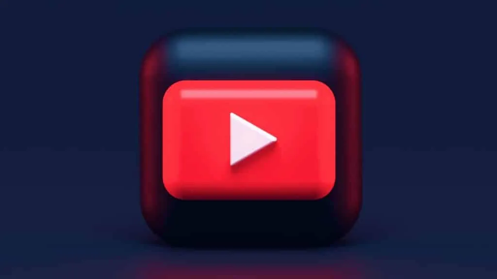 Logotipo do YouTube em fundo escuro