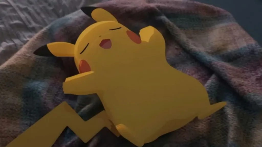 Una imagen de Pikachu en Pokémon Sleep.
