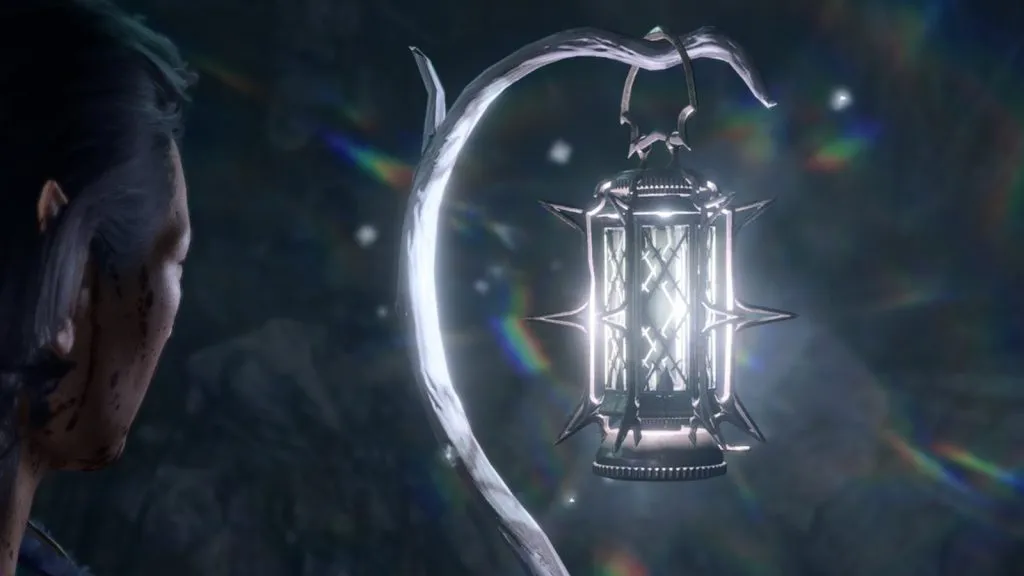 Gros plan d'une lanterne lunaire dans Baldur's Gate 3