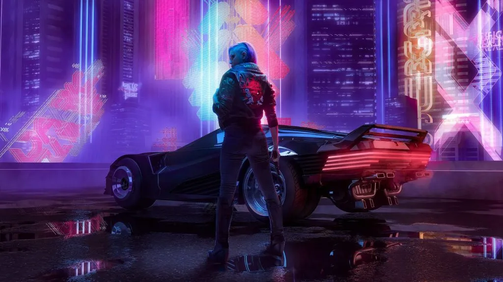 merchandising cyberpunk: V y coche