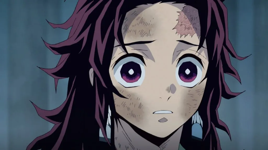 O cabelo comprido de Tanjiro em Demon Slayer