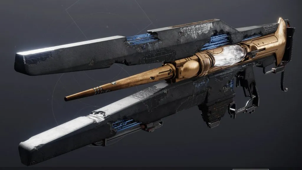 Fusil à trace exotique Divinity de Destiny 2.