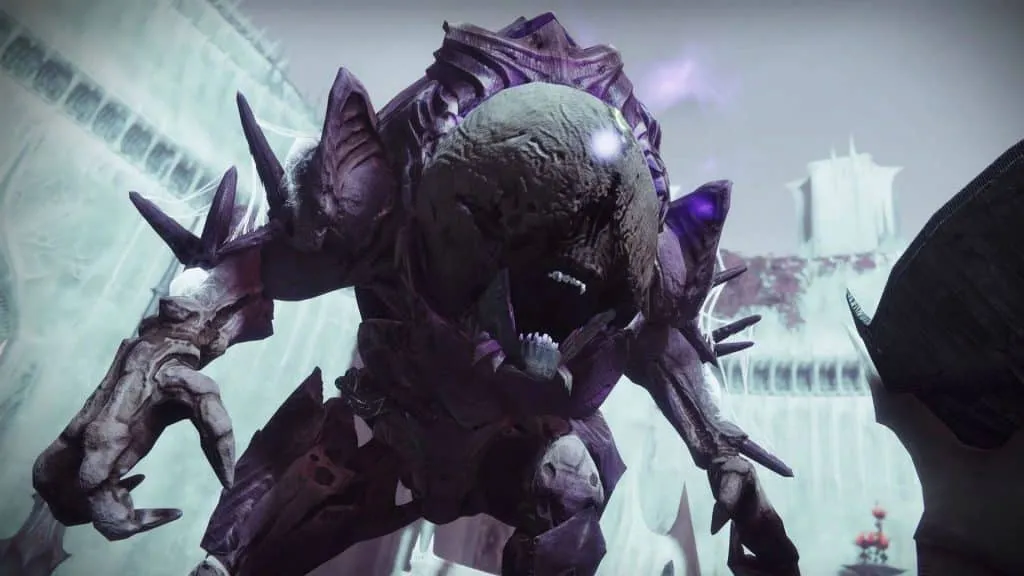 Golgoroth rugissant dans Destiny 2