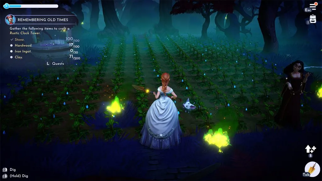 Las Tierras Olvidadas en Disney Dreamlight Valley con Madre Gothel y Pua