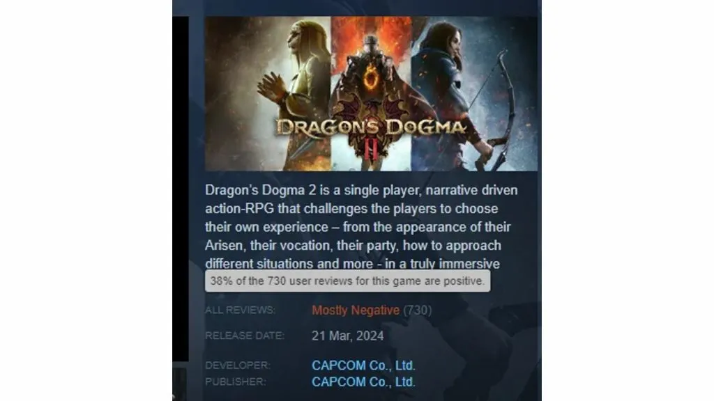 Dragons Dogma Steam-Bewertungen