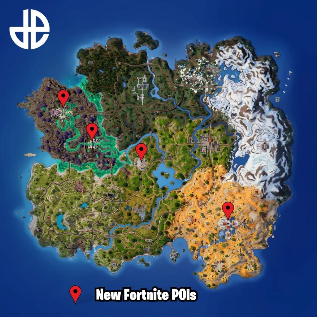 Nowa mapa Fortnite Rozdział 5 Sezon 2