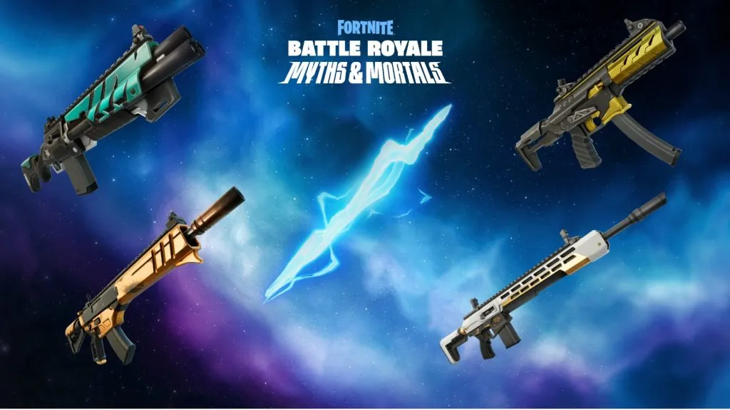 Fortnite Capítulo 5 Temporada 2 Armas míticas