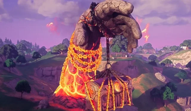 Comment briser les chaînes de poitrine Titan Hand dans Fortnite Chapter 5