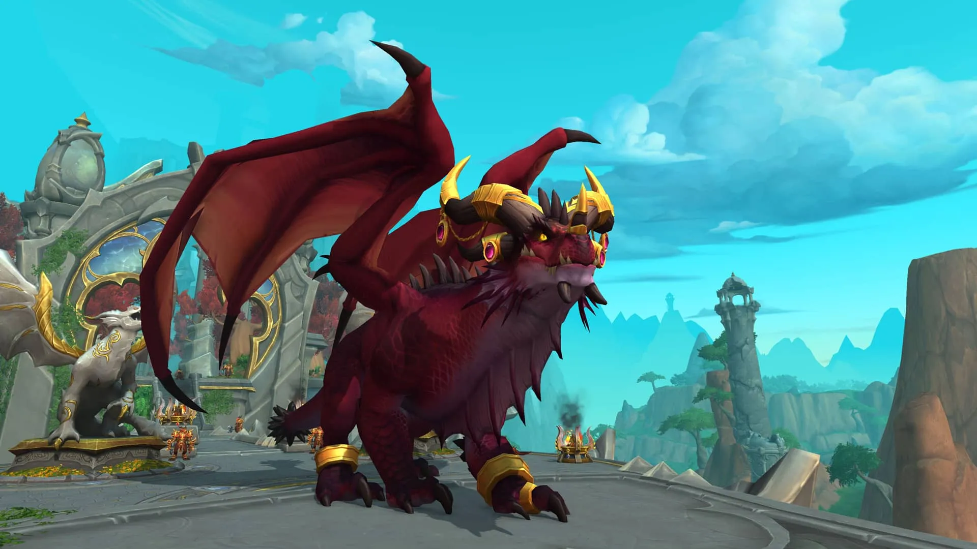 World of Warcraft wow Dragonflight Alexstrasza sous forme de dragon