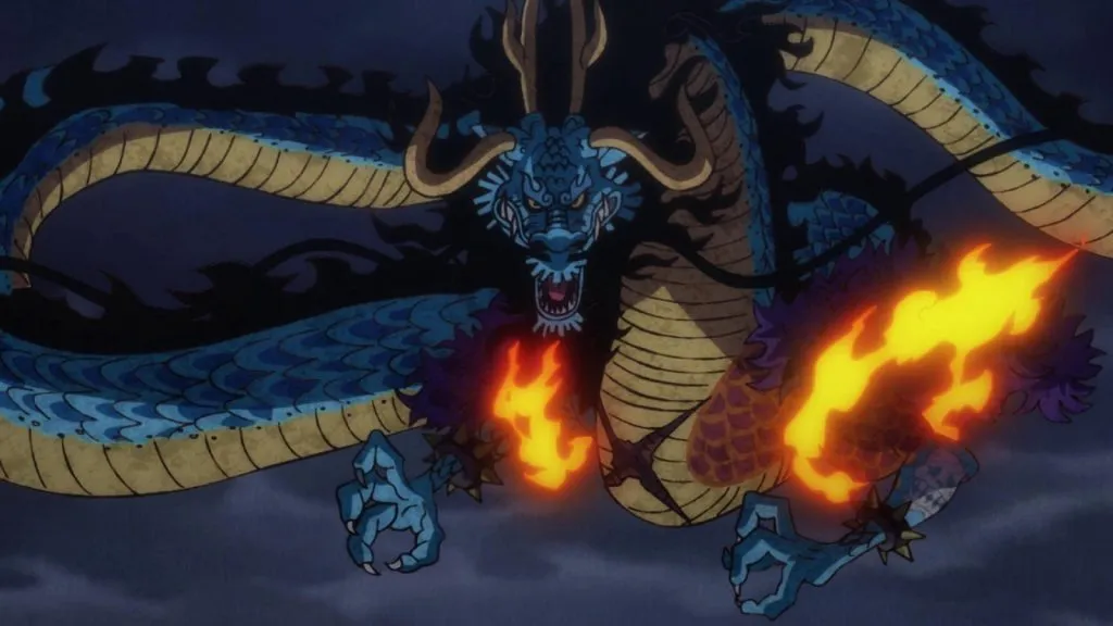 Kaido en forma de dragón