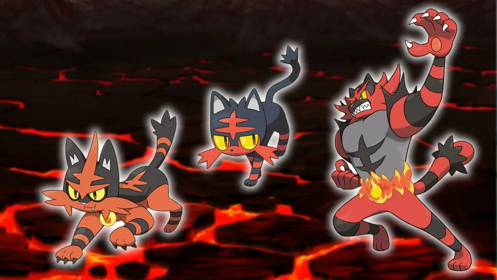 pokemon spalający litten toracat