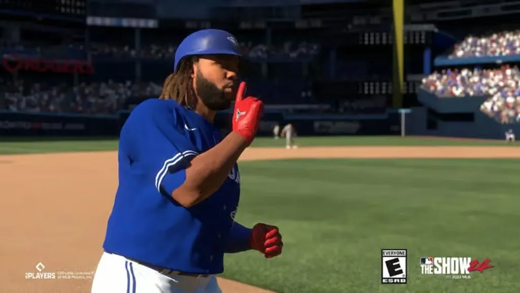 Une image du gameplay de MLB The Show 24.