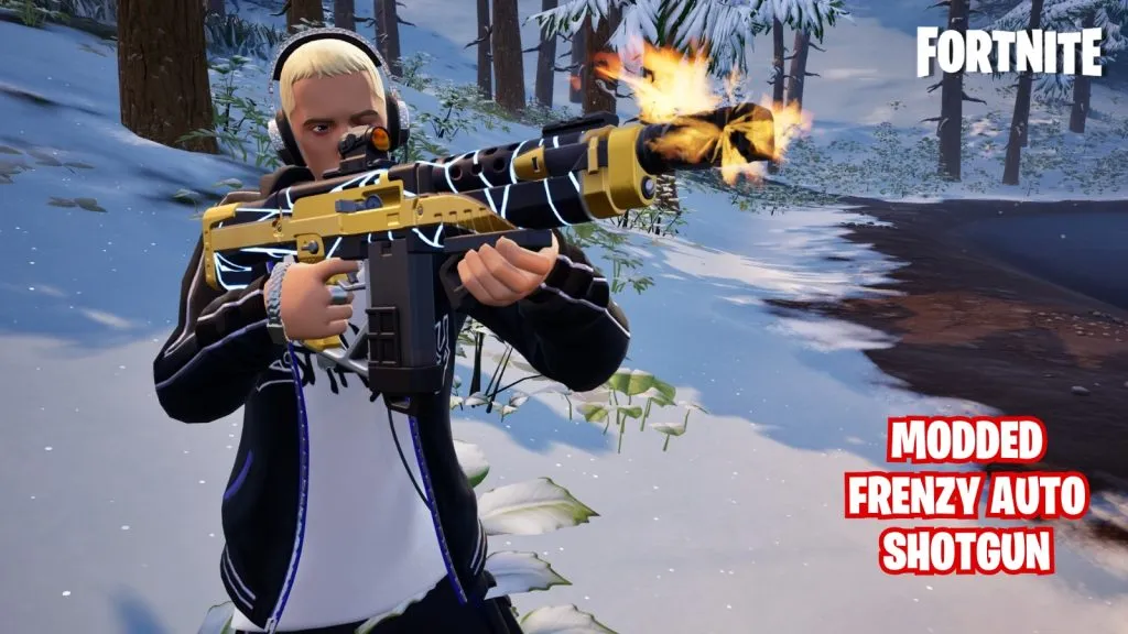 Espingarda automática Frenzy modificada em Fortnite