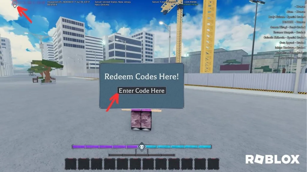 Échanger des codes pour Type Soul dans Roblox