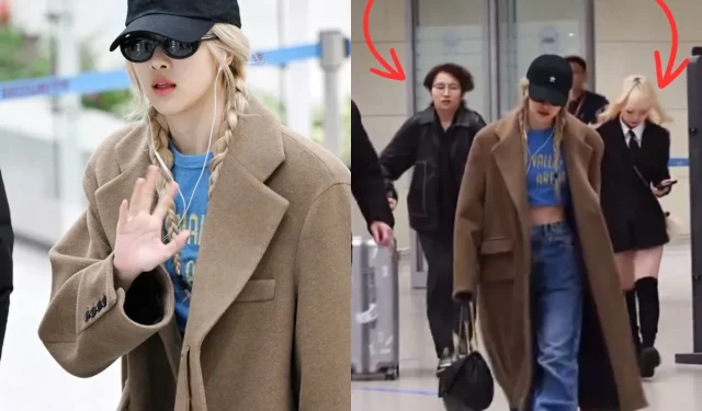 A aparição recente de Rosé do BLACKPINK no aeroporto levantou preocupações devido a um problema