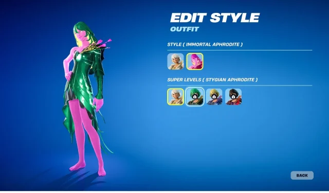 La edición del jugador de Fortnite corrige el estilo “malo” de Afrodita