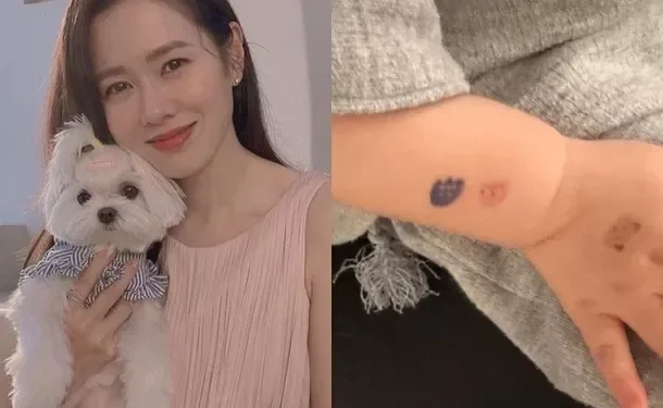 Son Ye-jin a partagé de jolis « tatouages ​​de couple » avec son nouveau-né