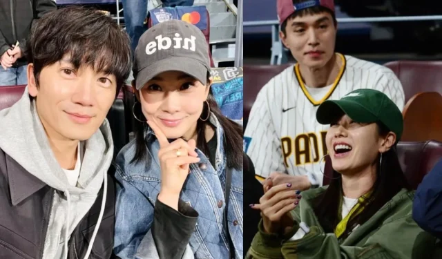 Estrelas vistas assistindo MLB Seul: Ji Sung e Lee Bo-young, Hyun Bin e Son Ye-jin, Lee Dong-wook e Gong Yoo