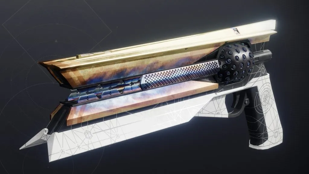 Canon à main solaire exotique Sunshot dans Destiny 2.