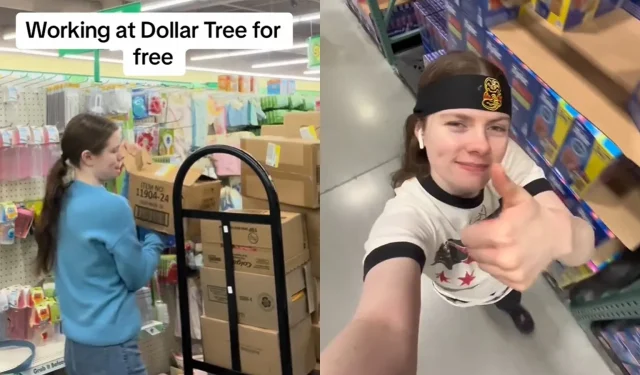 Un TikToker « bizarre » critiqué pour avoir travaillé gratuitement chez Walmart, Dollar Tree et plus