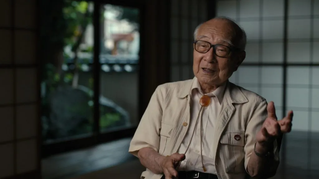 Terumi Tanaka, Überlebender des Atombombenabwurfs auf Nagasaki, erzählt seine Geschichte in Turning Point
