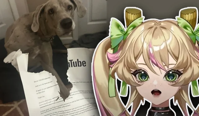 犬が購読者10万人の手紙を食べてVTuberがYouTubeに助けを求める